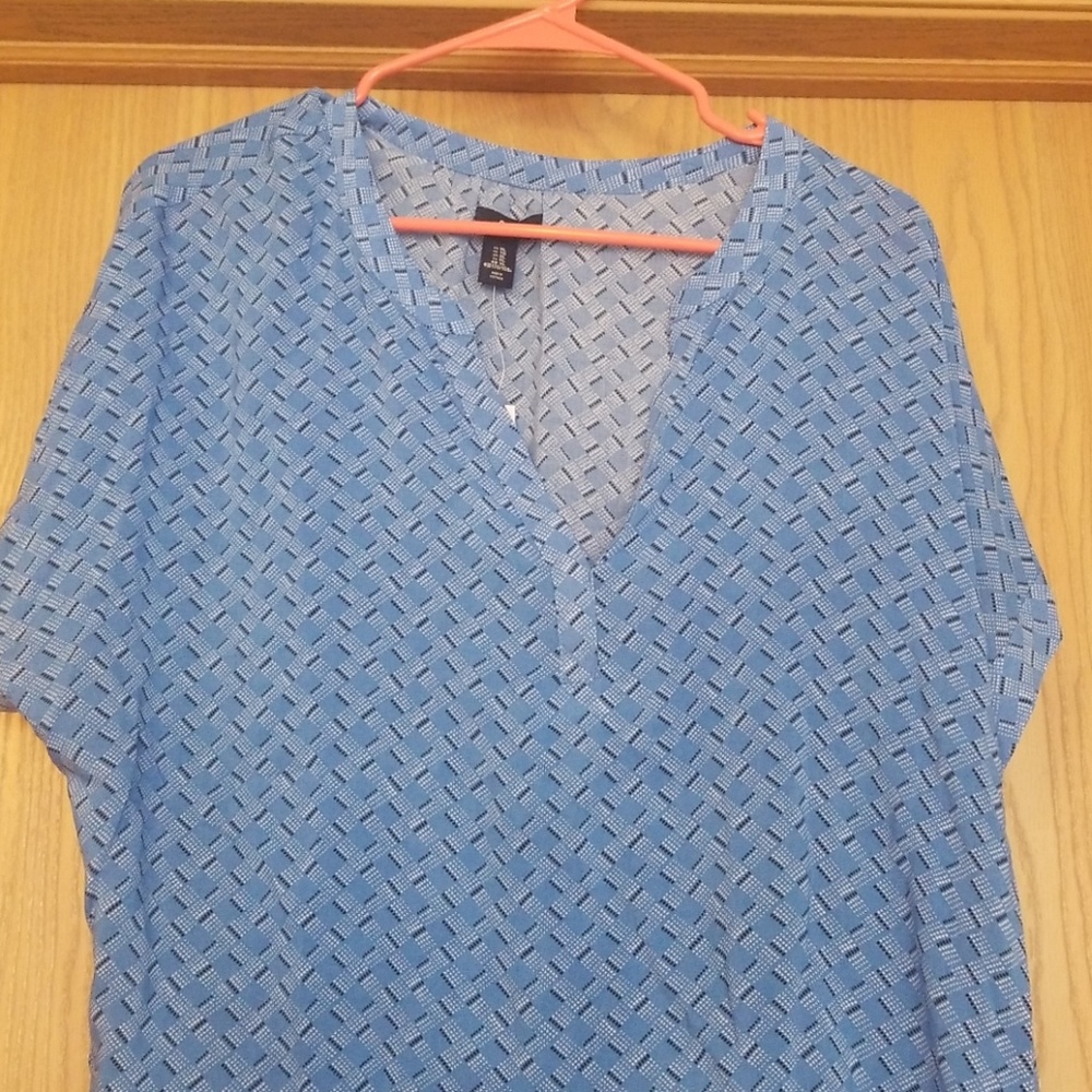 Blue printed Blouse